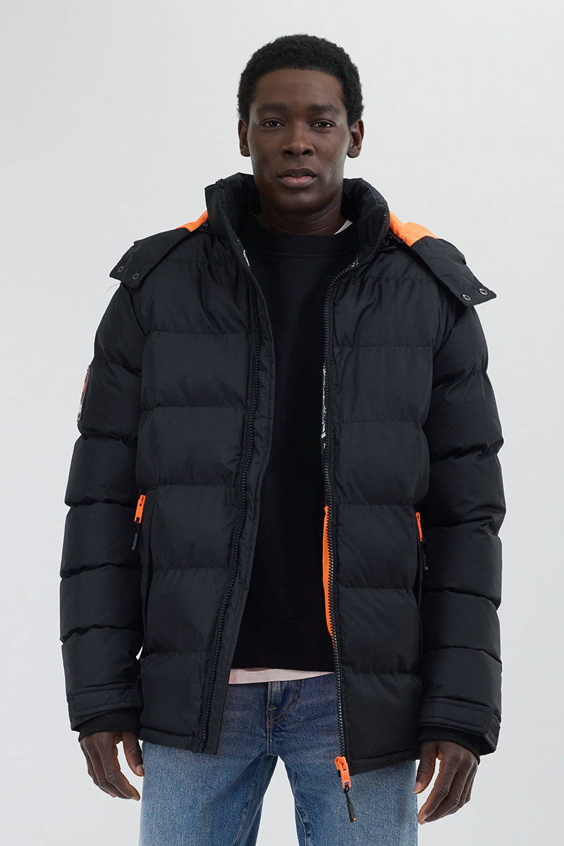 Thermal-Foil Lining Bomber Jacket - Orange