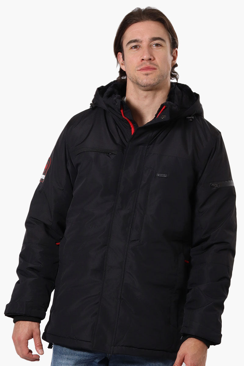 Mens parka with fur lined hood online