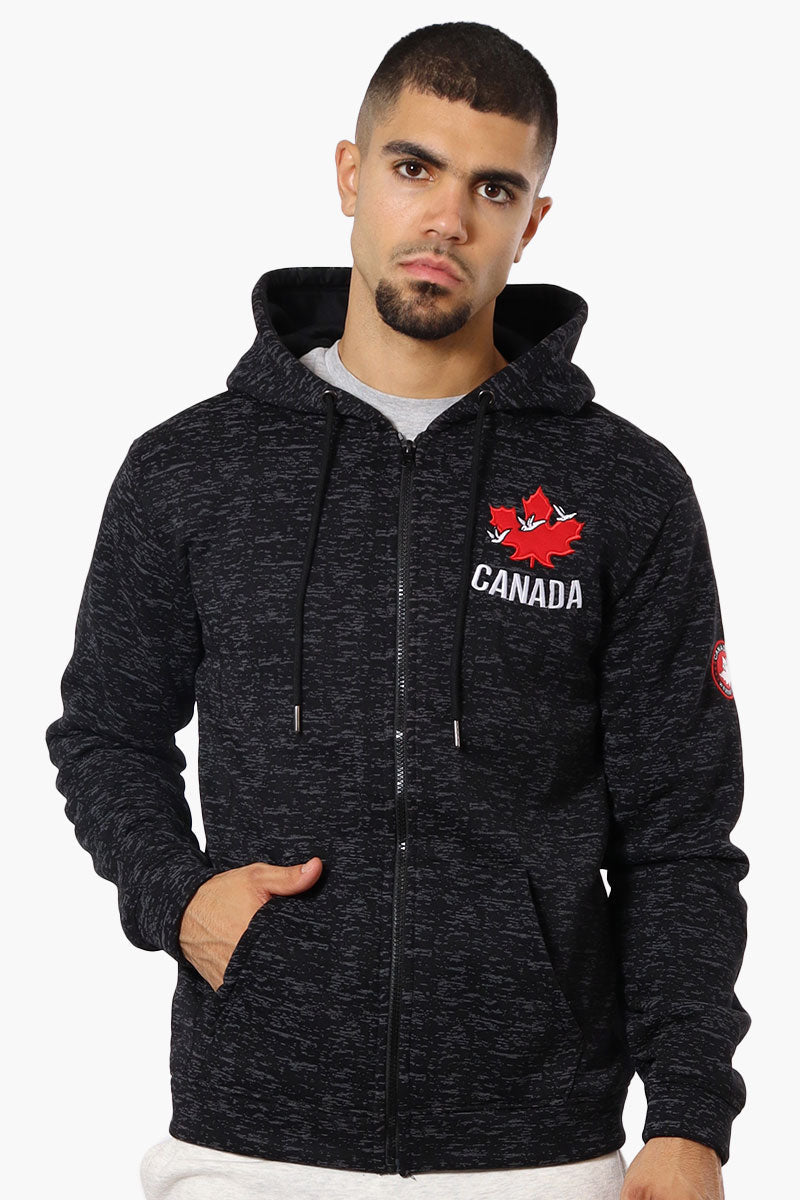 Canada Weather Gear Chest Logo Zip Up Hoodie Black