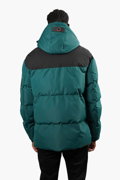 Canada Weather Gear Puffer Parka Jacket - Teal - Mens Parka Jackets - Canada Weather Gear