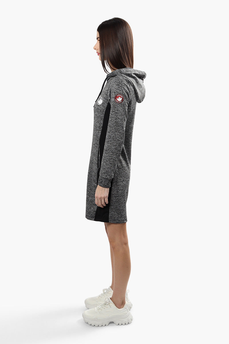 Canada Weather Gear Side Panel Tunic Hoodie - Grey - Womens Hoodies & Sweatshirts - Canada Weather Gear