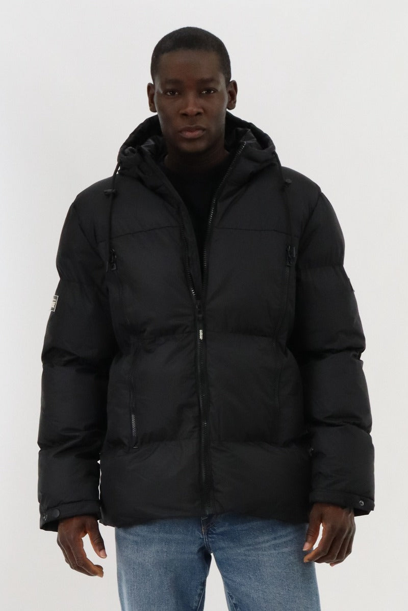 Puffer Parka Jacket - Black