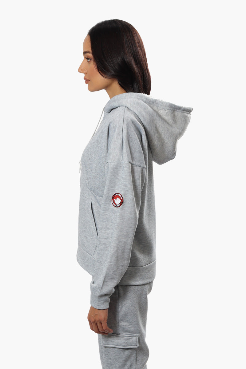 Canada Weather Gear Sherpa Lined Hoodie - Grey - Womens Hoodies & Sweatshirts - Canada Weather Gear