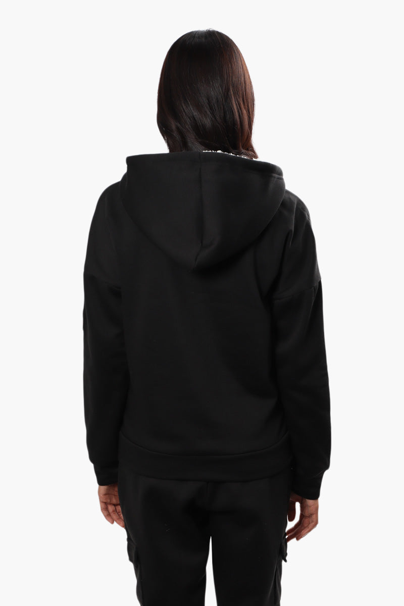 Canada Weather Gear Sherpa Lined Hoodie - Black - Womens Hoodies & Sweatshirts - Canada Weather Gear