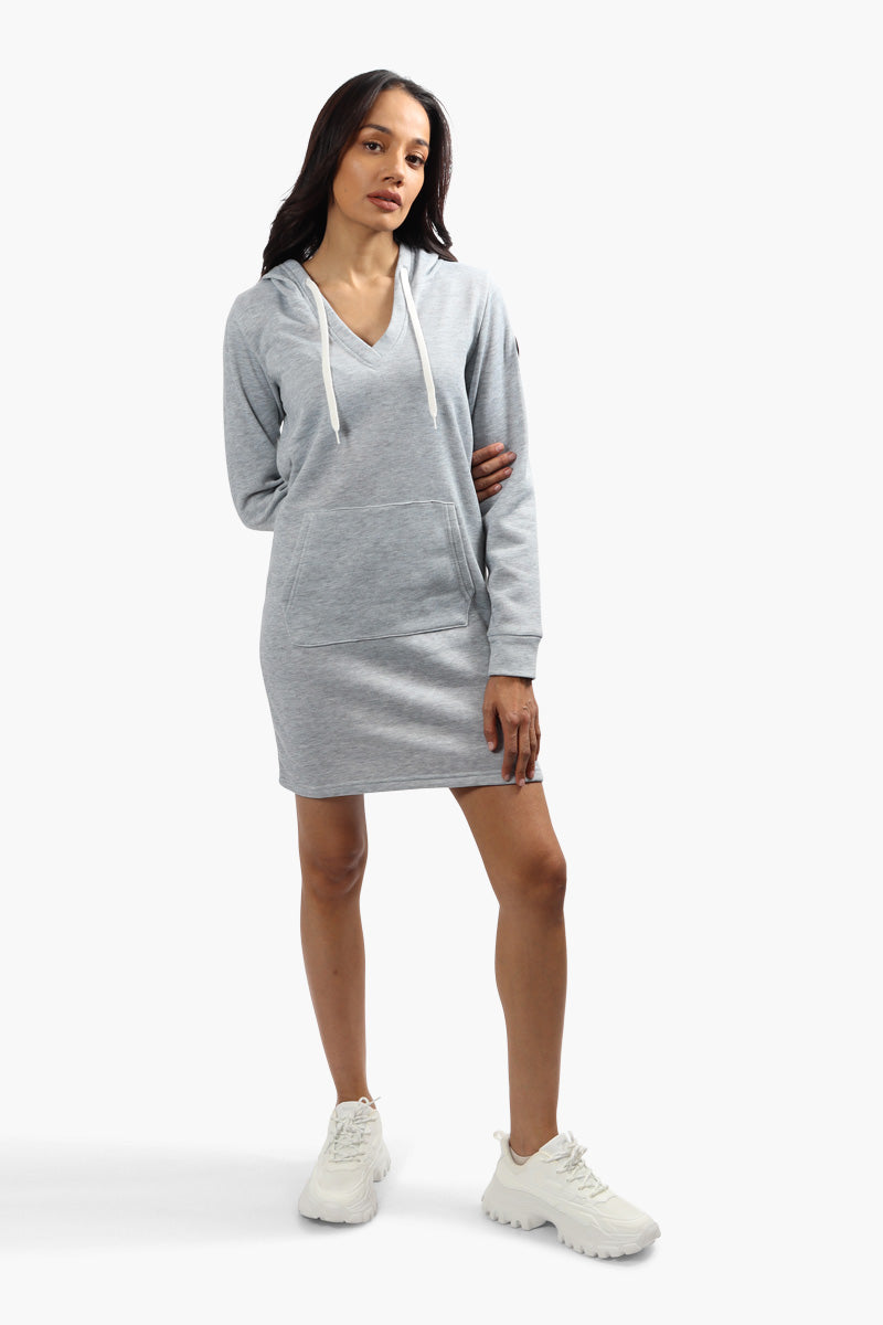 Canada Weather Gear Solid Tunic Hoodie - Grey - Womens Hoodies & Sweatshirts - Canada Weather Gear