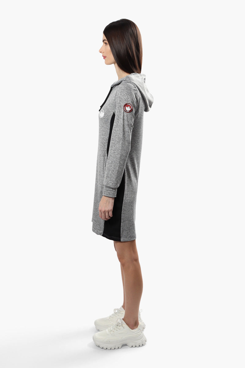Canada Weather Gear Side Panel Tunic Hoodie - Grey - Womens Hoodies & Sweatshirts - Canada Weather Gear