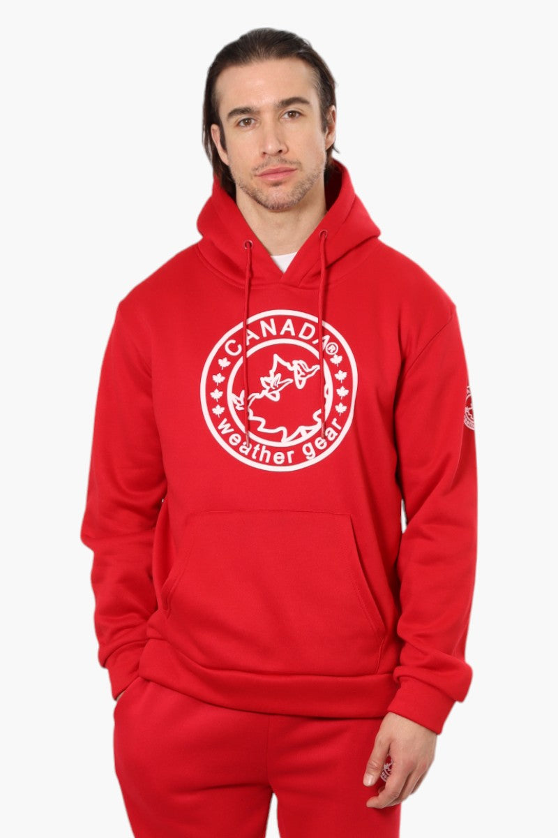 Solid red hoodie online