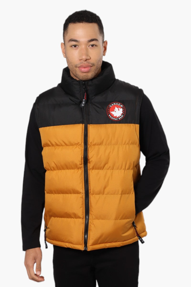 Canada Weather Gear Contrast Bubble Vest Mustard