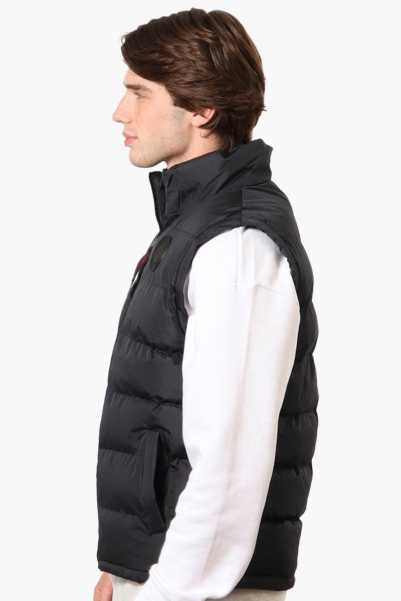 Canada Weather Gear Solid Bubble Vest - Black - Mens Vests - Canada Weather Gear