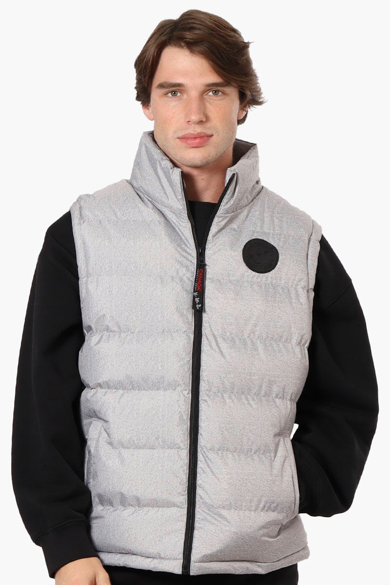 Canada Weather Gear Solid Bubble Vest - Grey - Mens Vests - Canada Weather Gear