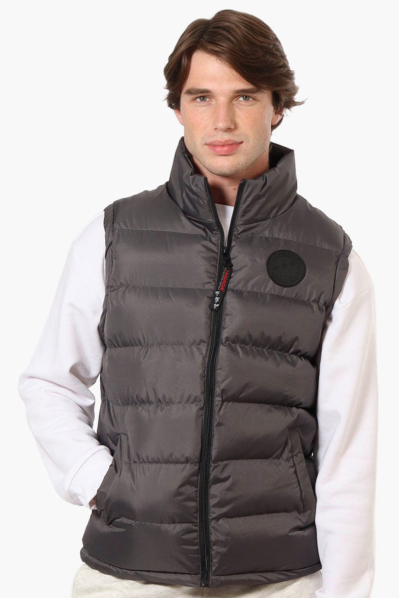 Canada Weather Gear Solid Bubble Vest - Grey - Mens Vests - Canada Weather Gear