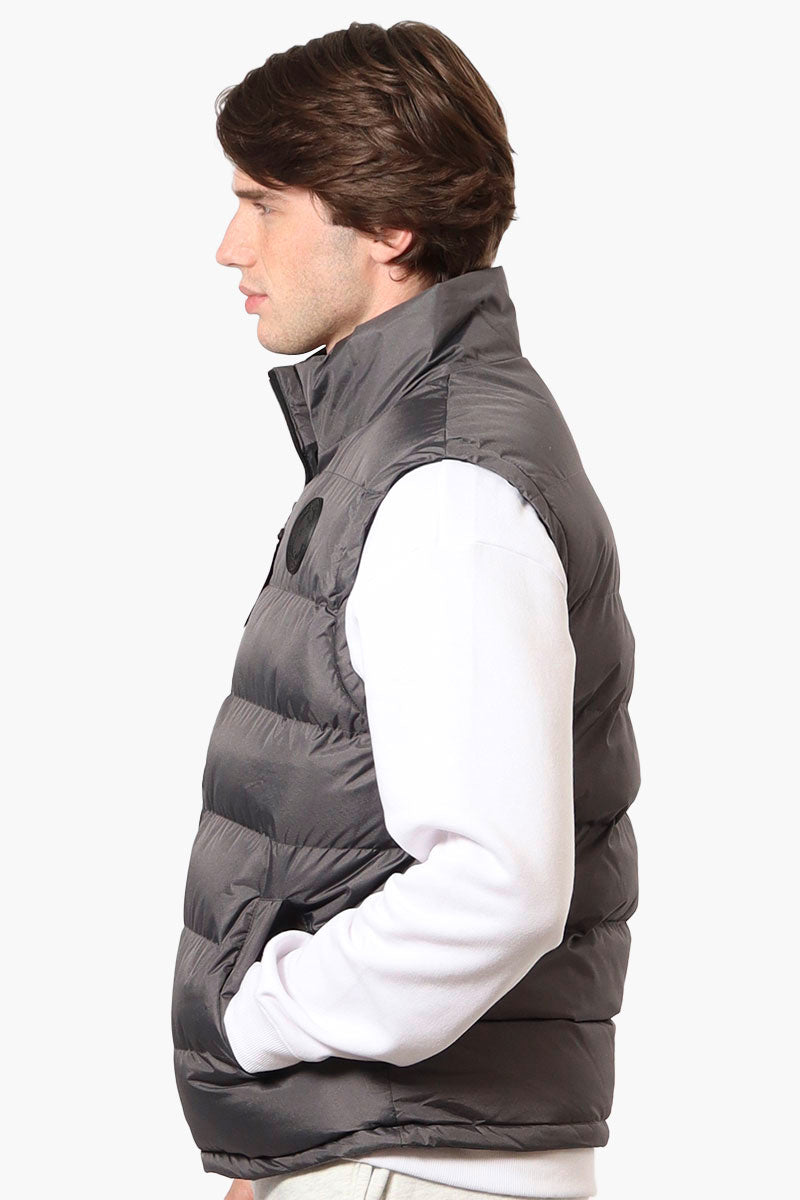 Canada Weather Gear Solid Bubble Vest - Grey - Mens Vests - Canada Weather Gear