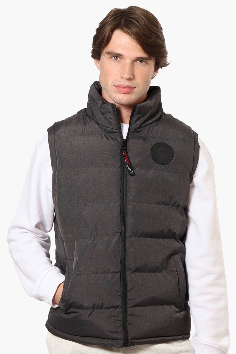 Canada Weather Gear Solid Bubble Vest - Grey - Mens Vests - Canada Weather Gear