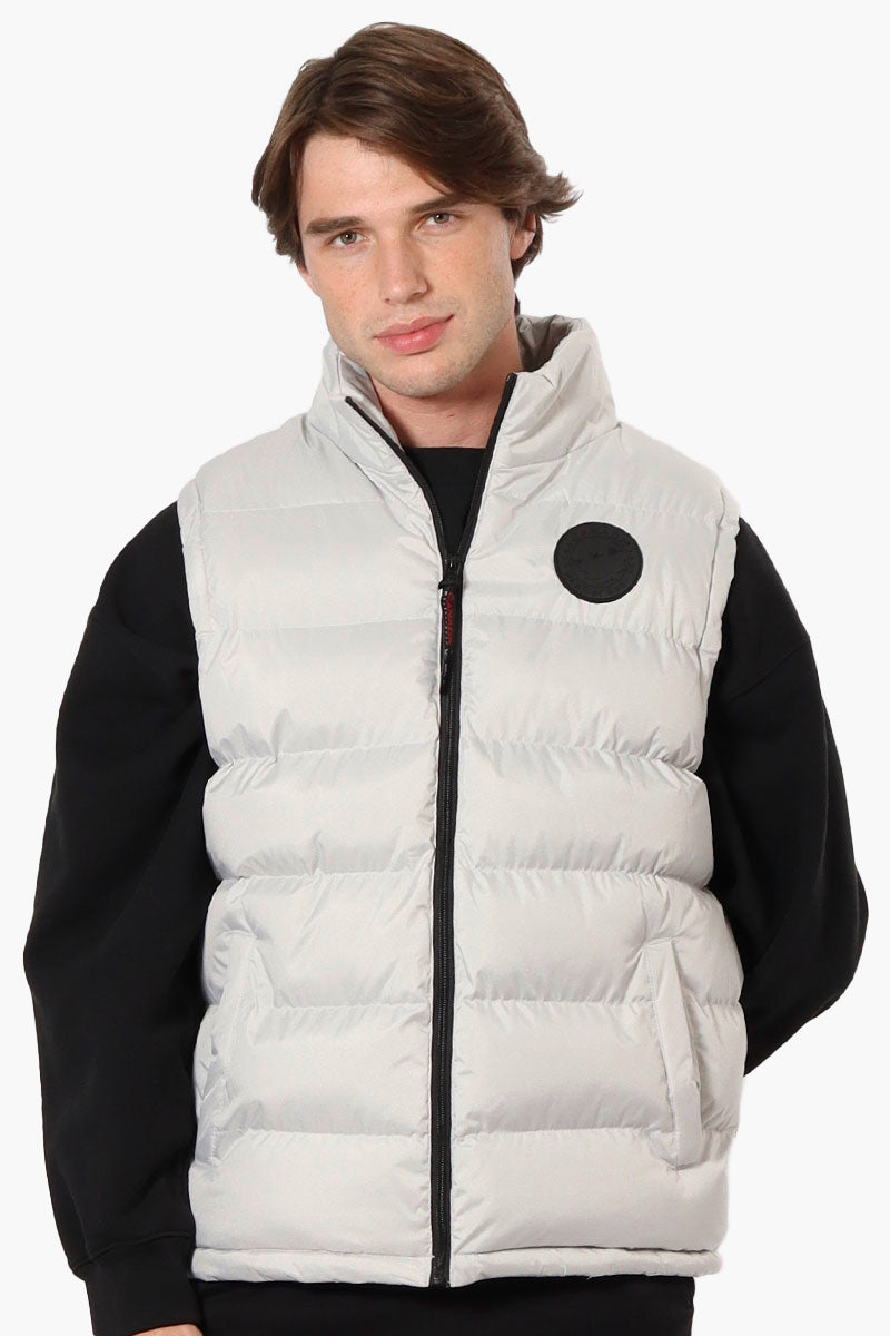 Canada Weather Gear Solid Bubble Vest - Stone - Mens Vests - Canada Weather Gear