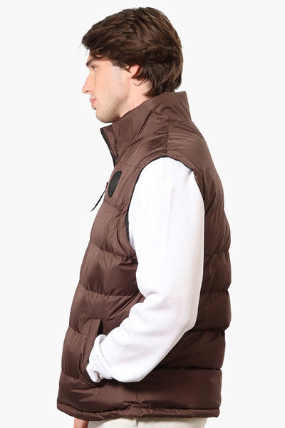 Canada Weather Gear Solid Bubble Vest - Brown - Mens Vests - Canada Weather Gear