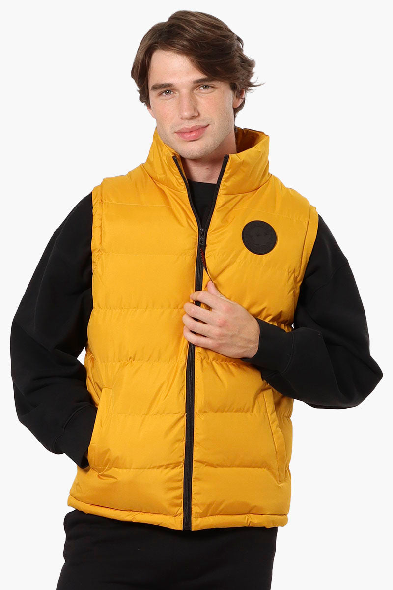 Canada Weather Gear Solid Bubble Vest - Mustard - Mens Vests - Canada Weather Gear