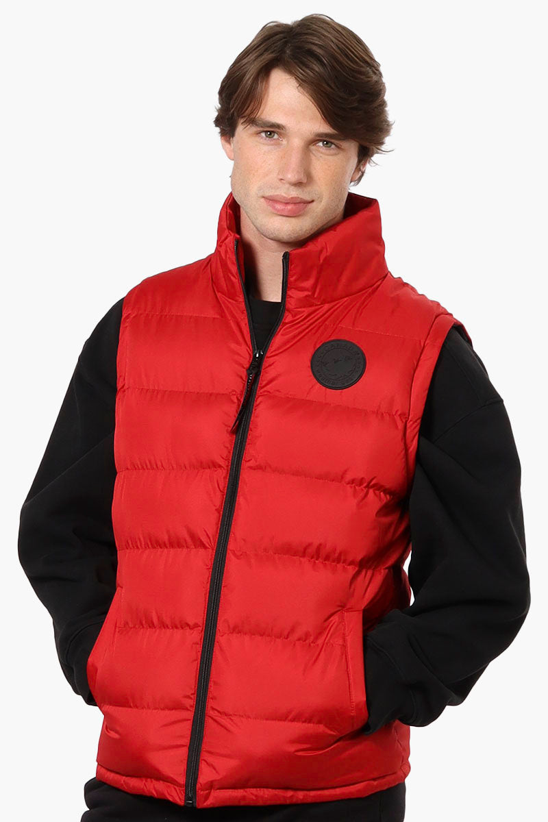 Canada Weather Gear Solid Bubble Vest - Red - Mens Vests - Canada Weather Gear