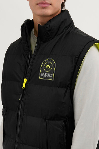 Super Triple Goose Double Pocket Bubble Vest - Black - Mens Vests - Canada Weather Gear