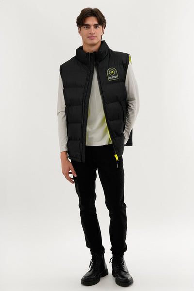 Super Triple Goose Double Pocket Bubble Vest - Black - Mens Vests - Canada Weather Gear