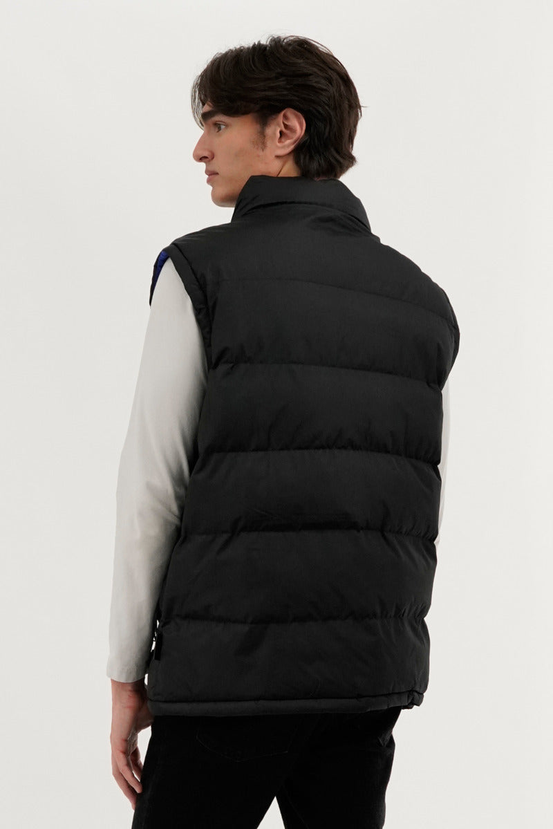Super Triple Goose Double Pocket Bubble Vest - Black - Mens Vests - Canada Weather Gear