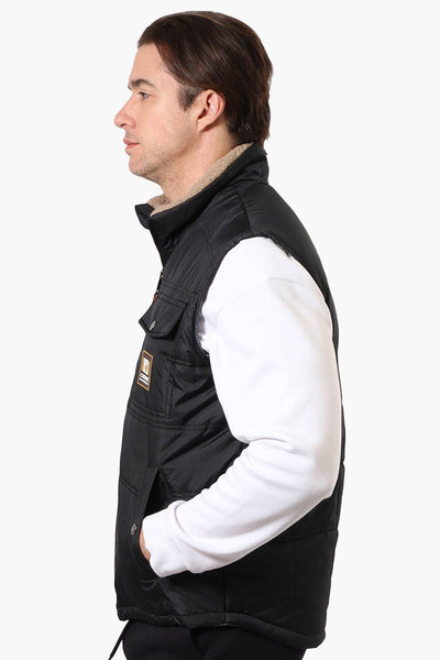 Canada Work Gear Sherpa Collar Bubble Vest - Black - Mens Vests - Canada Weather Gear