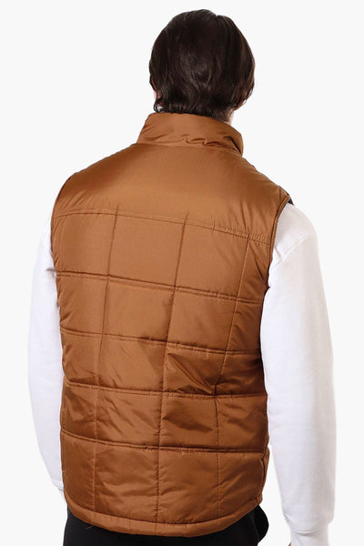 Canada Work Gear Sherpa Collar Bubble Vest - Brown - Mens Vests - Canada Weather Gear