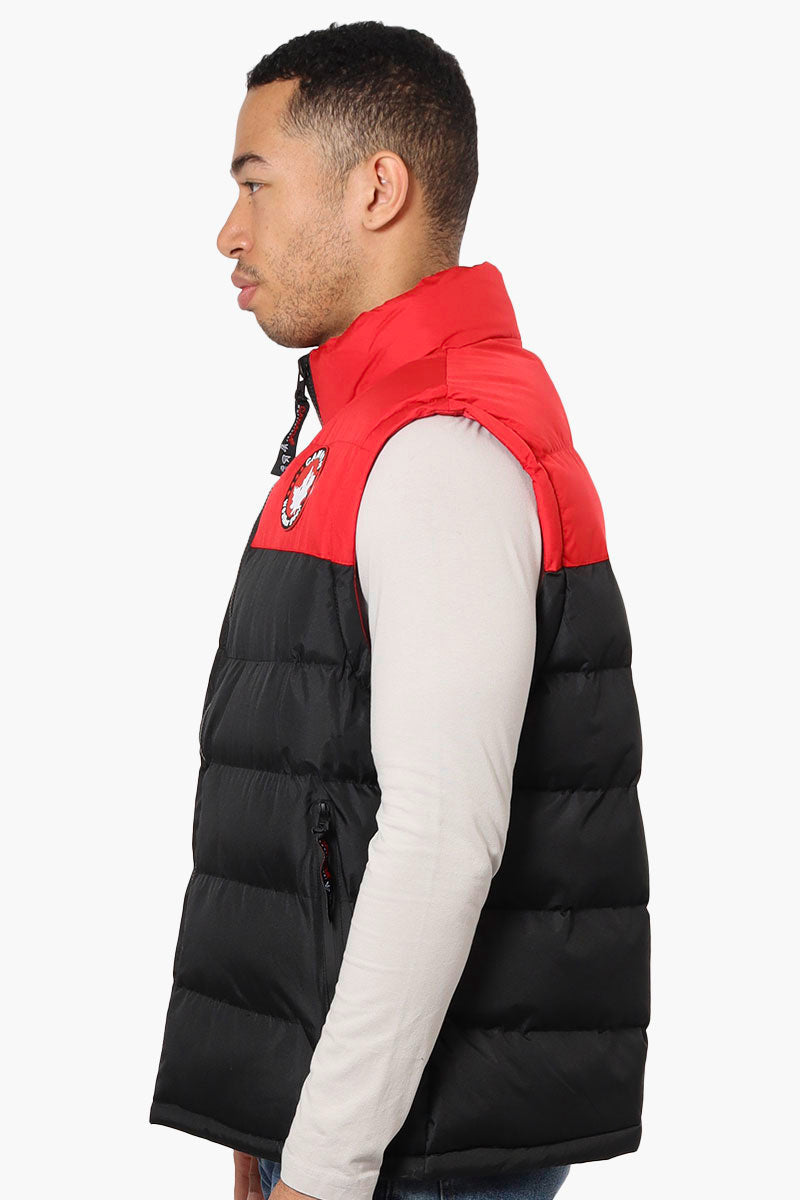 Canada Weather Gear Contrast Bubble Vest - Black - Mens Vests - Canada Weather Gear