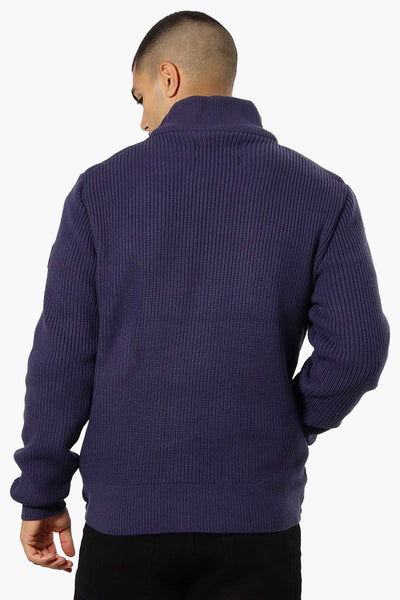 Canada Weather Gear Sweater Knit Polyfill Lightweight Jacket - Navy - Mens Lightweight Jackets - Canada Weather Gear