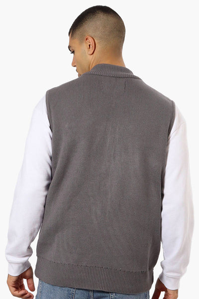 Canada Weather Gear Sweater Knit Polyfill Puffer Vest - Grey - Mens Vests - Canada Weather Gear