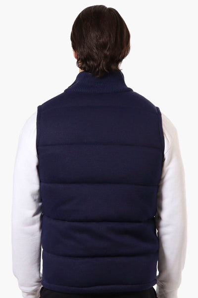 Canada Weather Gear Solid Sweater Knit Puffer Vest - Navy - Mens Vests - Canada Weather Gear