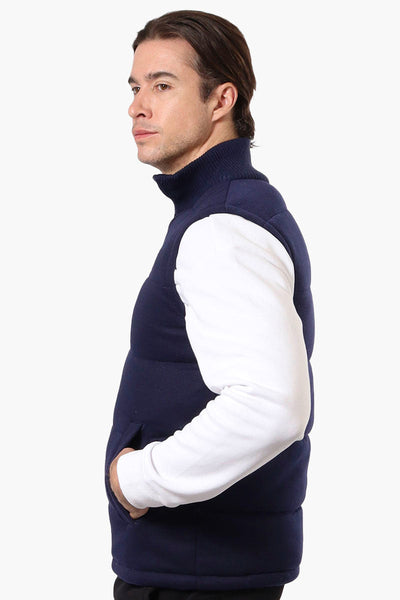 Canada Weather Gear Solid Sweater Knit Puffer Vest - Navy - Mens Vests - Canada Weather Gear