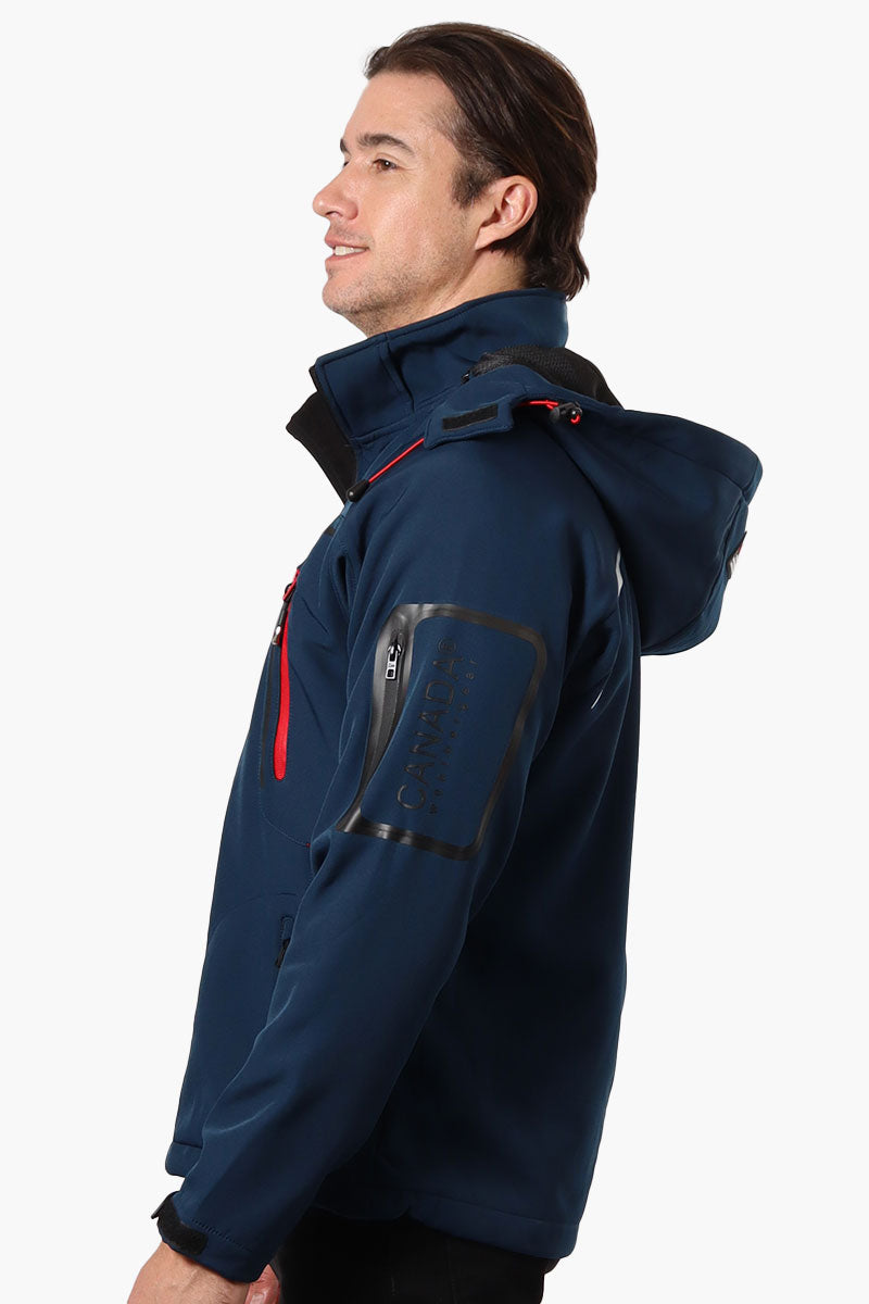 Canada Weather Gear Hooded 5 Zip Pocket Lightweight Jacket - Navy