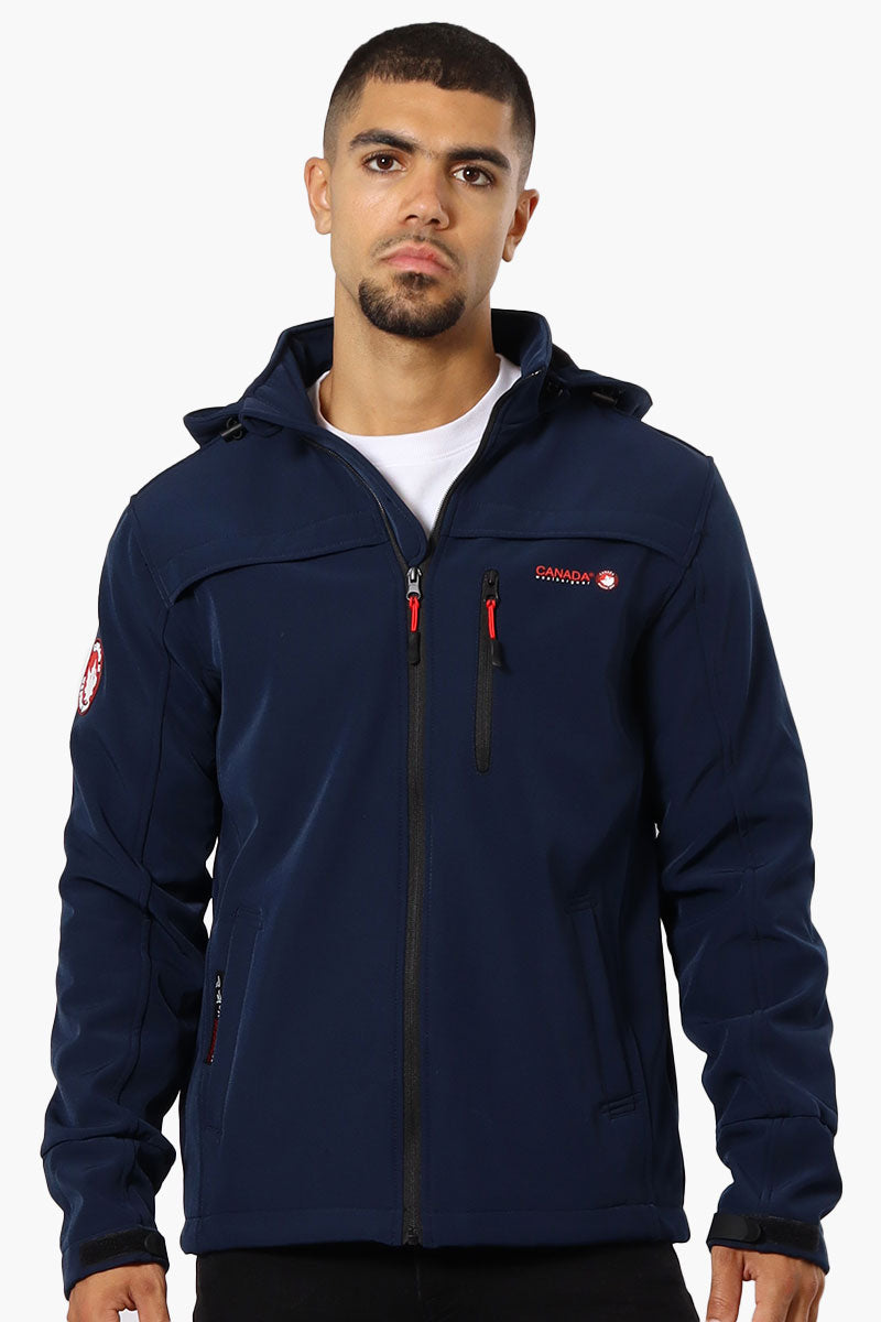 Canada Weather Gear Hooded Fleece Lined Lightweight Jacket - Navy