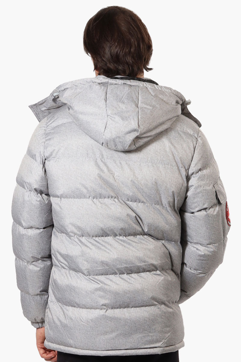 Canada Weather Gear Zip Pocket Bubble Bomber Jacket - Grey - Mens Bomber Jackets - Canada Weather Gear