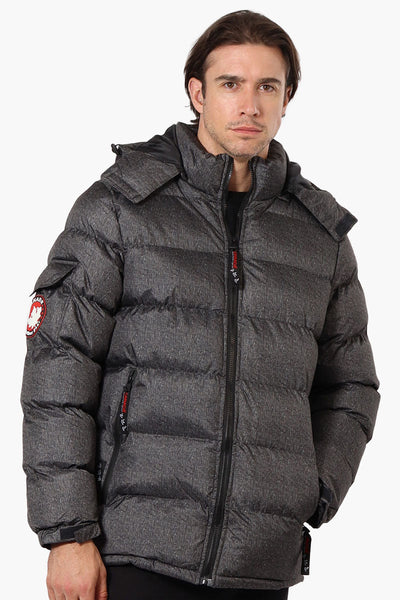 Canada Weather Gear Zip Pocket Bubble Bomber Jacket - Grey - Mens Bomber Jackets - Canada Weather Gear