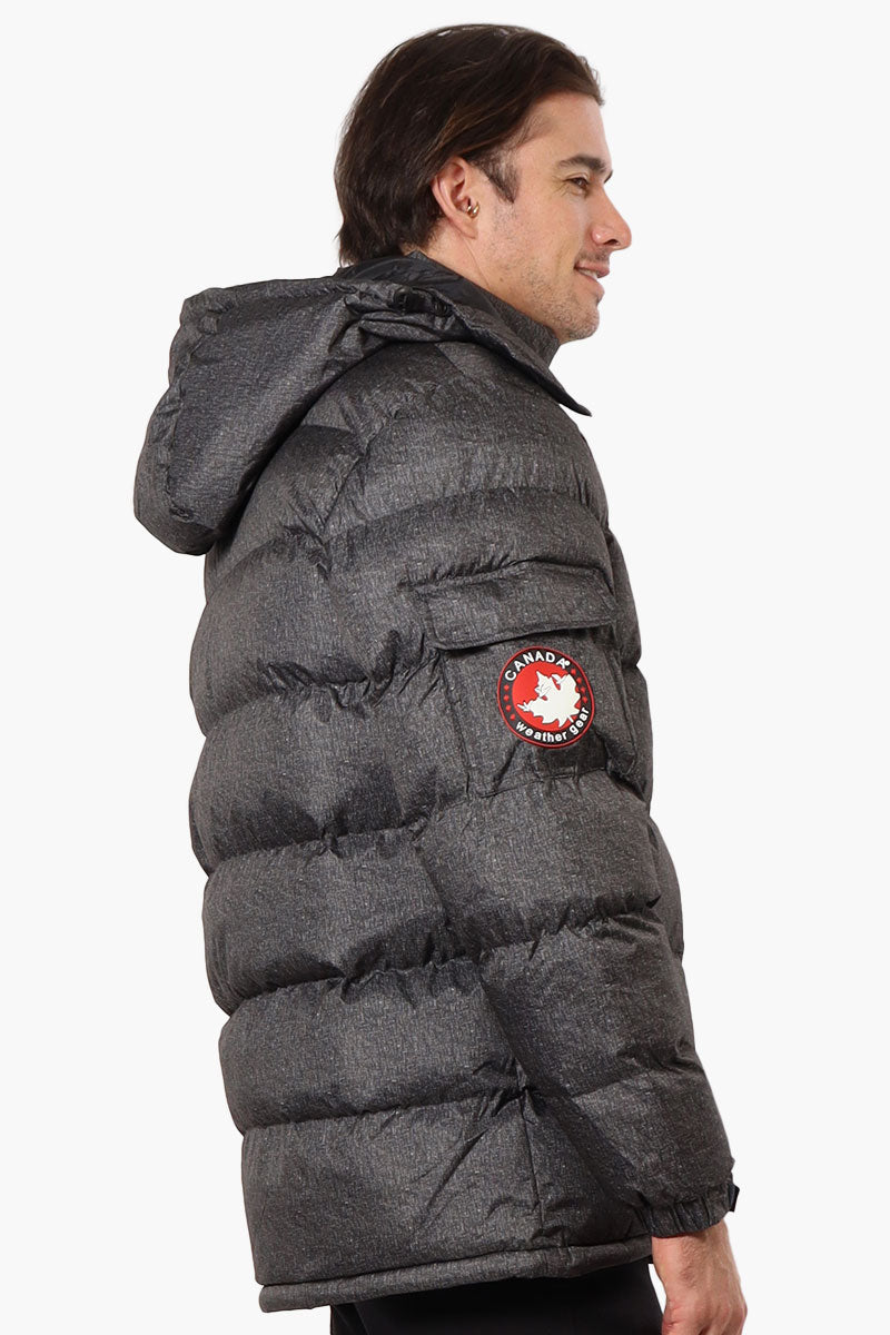 Canada Weather Gear Zip Pocket Bubble Bomber Jacket - Grey - Mens Bomber Jackets - Canada Weather Gear