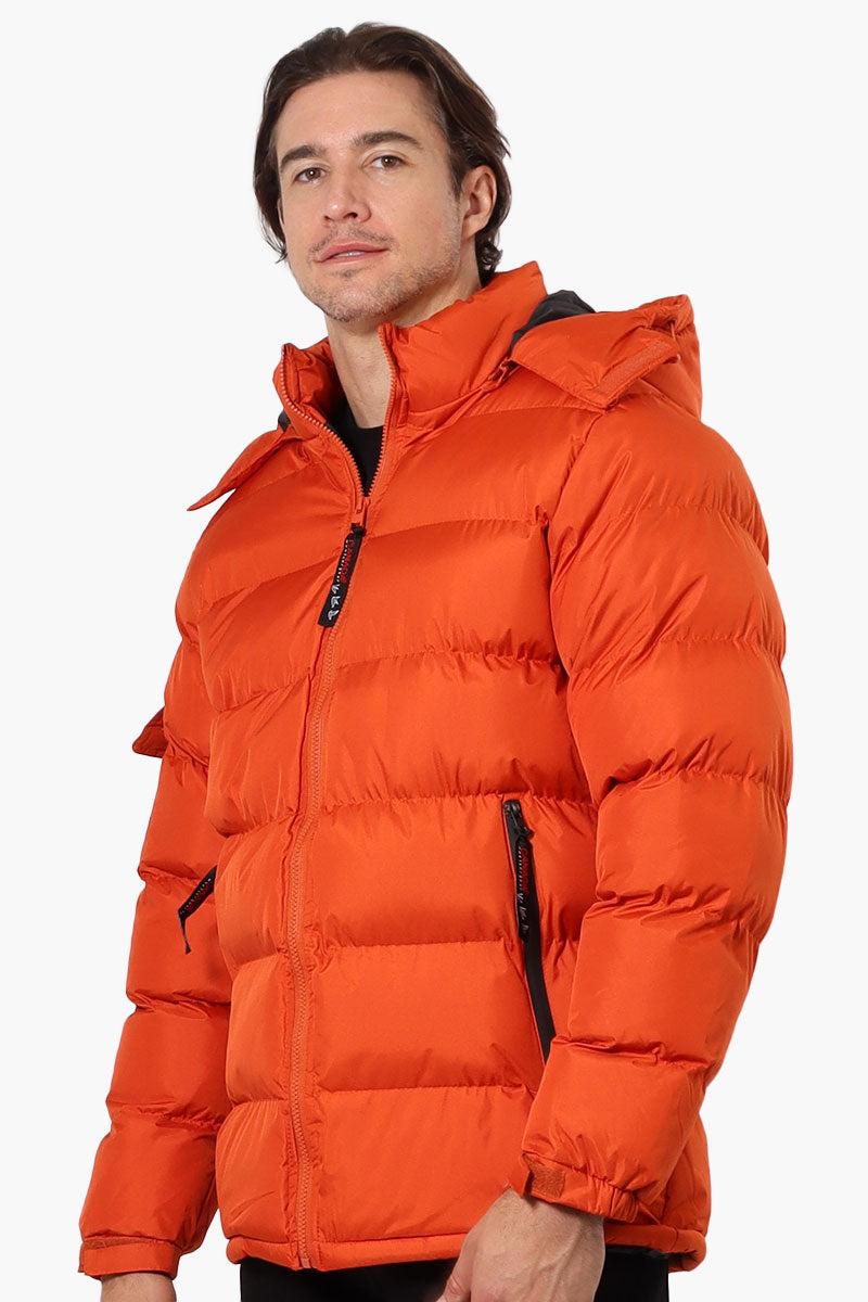 Canada Weather Gear Zip Pocket Bubble Bomber Jacket - Orange - Mens Bomber Jackets - Canada Weather Gear