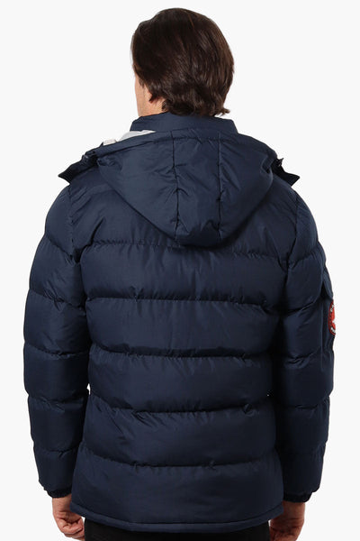 Canada Weather Gear Zip Pocket Bubble Bomber Jacket - Navy - Mens Bomber Jackets - Canada Weather Gear