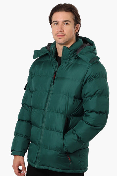 Canada Weather Gear Zip Pocket Bubble Bomber Jacket - Green - Mens Bomber Jackets - Canada Weather Gear