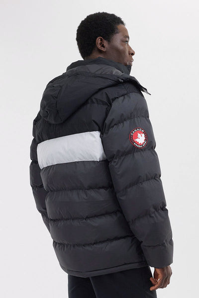 Canada Weather Gear Colour Block Bomber Jacket - Black - Mens Bomber Jackets - Canada Weather Gear