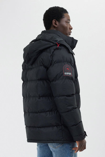 Super Triple Goose Thermal-Foil Lining Bomber Jacket - Black - Mens Bomber Jackets - Canada Weather Gear