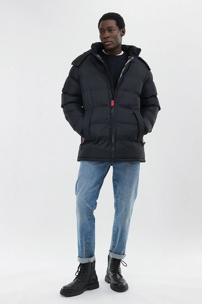 Super Triple Goose Thermal-Foil Lining Bomber Jacket - Black - Mens Bomber Jackets - Canada Weather Gear