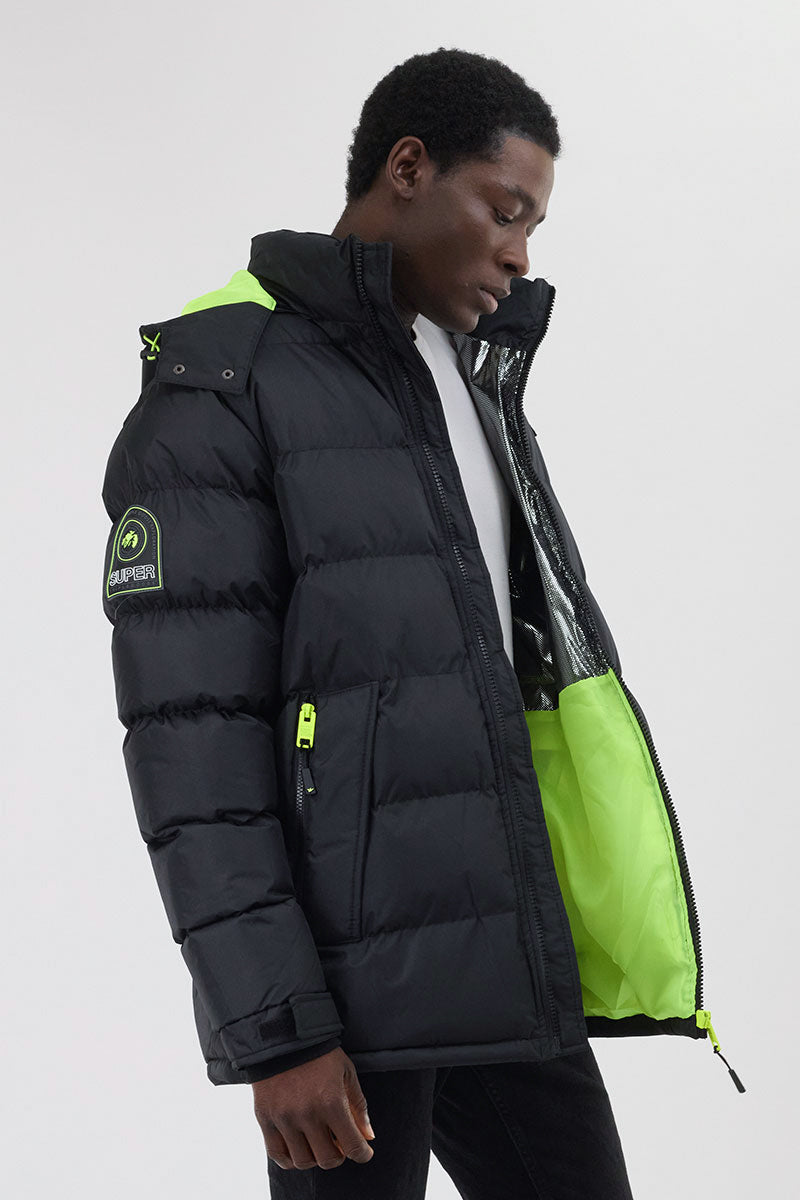Thermal-Foil Lining Bomber Jacket - Green