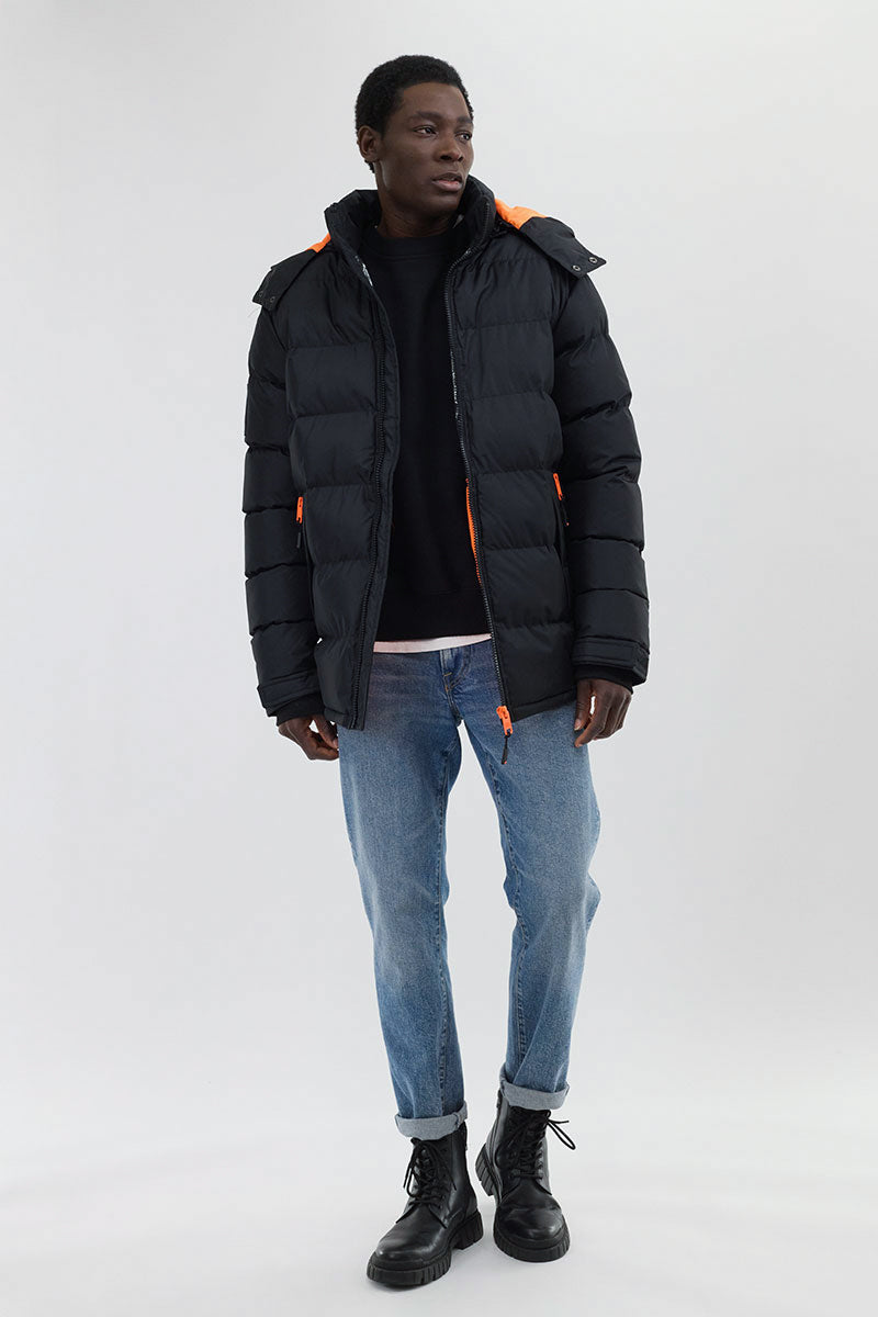Thermal-Foil Lining Bomber Jacket - Orange