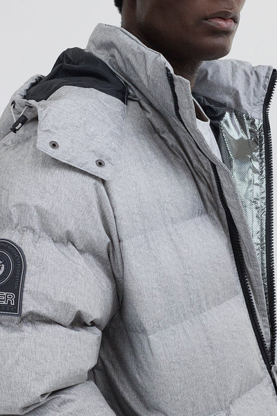 Super Triple Goose Thermal-Foil Lining Bomber Jacket - Grey - Mens Bomber Jackets - Canada Weather Gear
