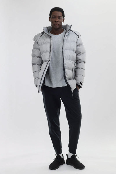 Super Triple Goose Thermal-Foil Lining Bomber Jacket - Grey - Mens Bomber Jackets - Canada Weather Gear