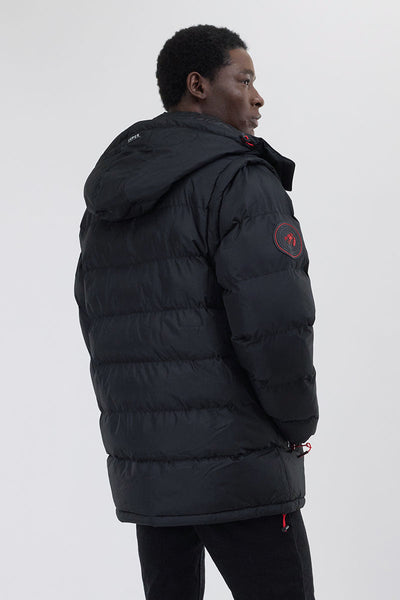 Super Triple Goose Zip Off Sleeve Bomber Jacket - Black - Mens Bomber Jackets - Canada Weather Gear