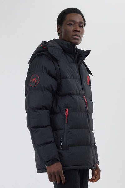 Super Triple Goose Zip Off Sleeve Bomber Jacket - Black - Mens Bomber Jackets - Canada Weather Gear