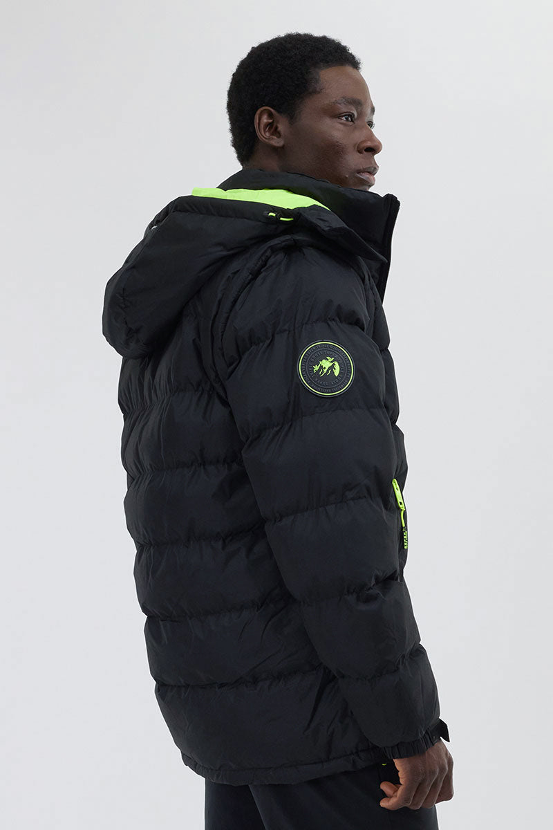 Super Triple Goose Zip Off Sleeve Bomber Jacket - Green - Mens Bomber Jackets - Canada Weather Gear
