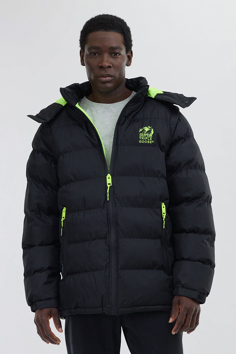 Super Triple Goose Zip Off Sleeve Bomber Jacket - Green - Mens Bomber Jackets - Canada Weather Gear